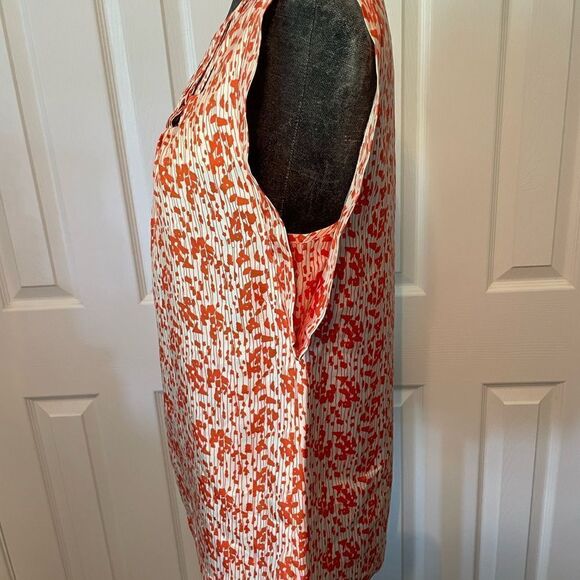 Loeffler Randall Silk Print Blouse Size 2 - Picture 7 of 10